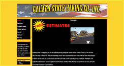 Desktop Screenshot of goldenstatepaving.com