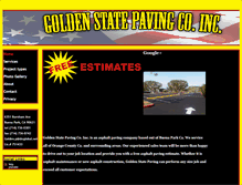 Tablet Screenshot of goldenstatepaving.com